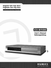 Humax CI-8100 User Manual