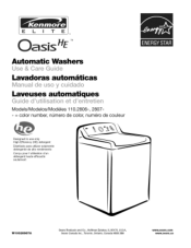 Kenmore 2806 Use and Care Guide