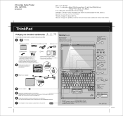 Lenovo ThinkPad X32 (Slovakian) Setup guide for the ThinkPad X32 (Part 1 of 2)
