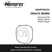 Memorex MMP8500 User Guide