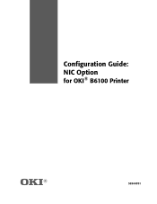 Oki B6100n Configuration Guide: NIC Option
