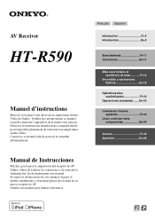 Onkyo HT-R590 Owners Manual -Spanish/French