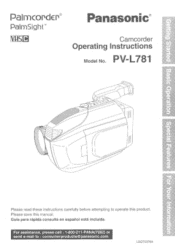 Panasonic PVL781 PVL781 User Guide