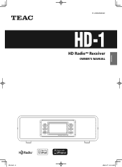 TEAC HD-1 HD-1 Manual