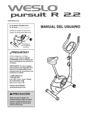 Weslo Pursuit R 2.2 Bike Ussp Manual
