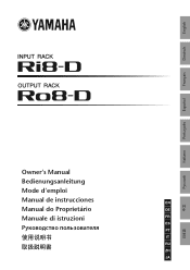 Yamaha Ro8-D Ri8-D/Ro8-D Owners Manual [English]