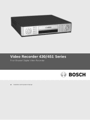 Bosch DVR-430-04A050 User Guide
