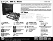 EVGA Z68 SLI Micro PDF Spec Sheet