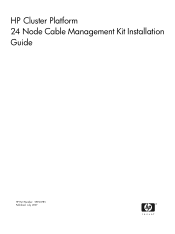 HP Cluster Platform Hardware Kits v2010 24 Node Cable Management Kit Installation Guide