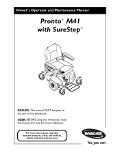 Invacare M41SRR Owners Manual