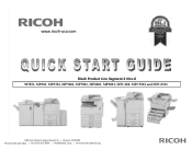 Ricoh Aficio MP 3352 Quick Start Guide