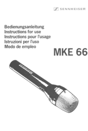 Sennheiser MKE 66 Instructions for Use