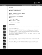 Sony KDL-32L504 Marketing Specifications