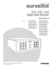 Toshiba DVS32-240-2T Software Manual