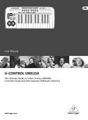Behringer U-CONTROL UMX250 Manual