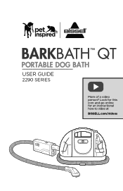 Bissell BARKBATH QT Portable Dog Bath & Grooming System 2nd Gen 2290A User Guide