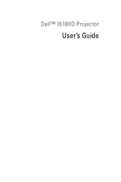 Dell 1610HD User Guide