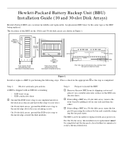 HP A3550A Battery Backup Unit Installation Guide (10 and 30 Slot Disk Arrays) - Not Orderable