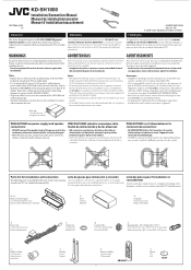 JVC KD SH1000 Installation Manual