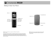 Motorola W220 User Manual
