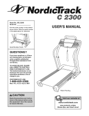 NordicTrack C 2300 Treadmill English Manual
