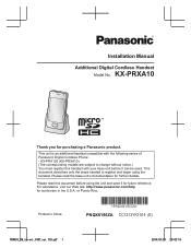 Panasonic KX-PRXA10 Installation Manual US