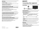 Sony KDL-40HX701 Connecting other equipment