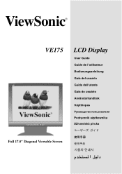 ViewSonic VE175B User Guide