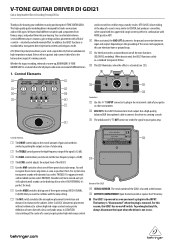 Behringer GDI21 Manual