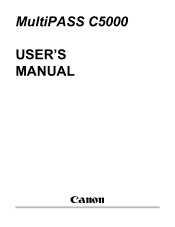 Canon MultiPASS C5000 User Manual