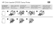 HP Color LaserJet CP3520 HP Color LaserJet CP3525 Series Printer - Show Me How: Load 4x6 Media Insert