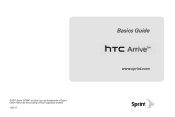 HTC Arrive Sprint Arrive - Quick Reference Guide & Manual