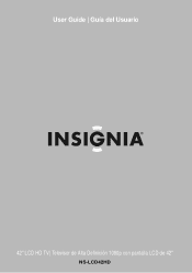 Insignia NS-LCD42HD User Manual (English)