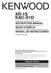 Kenwood XR-1S Owner's Manual (pdf)
