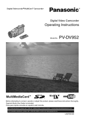 Panasonic PVDV952 PVDV952 User Guide