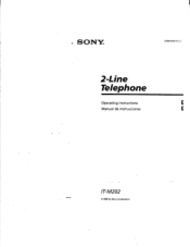 Sony IT-M202 Operating Instructions