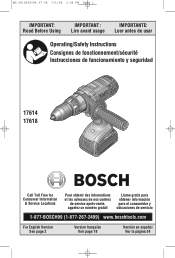Bosch 17614-01 Operating Instructions