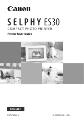Canon ES30 SELPHY ES30 Printer User Guide