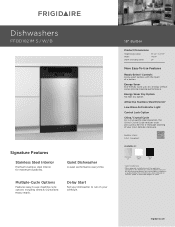 Frigidaire FFBD1821MB Product Specifications Sheet (English)