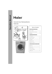 Haier HWD1000 User Manual