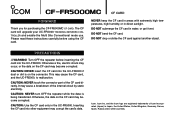 Icom IC-FR6000 Instructions