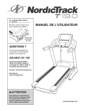 NordicTrack 19.0 Treadmill French Manual