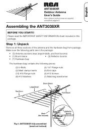 RCA ANT3038XR Owner/User Manual