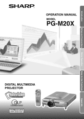 Sharp PG M20X PG-M20X Operation Manual