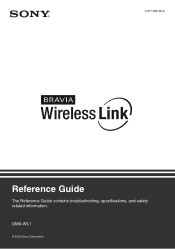 Sony DMXWL1 Reference Guide
