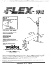 Weider 1012 Flex Home Gym English Manual
