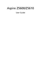 Acer Aspire Z5610 User Manual