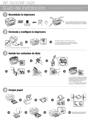 Epson WorkForce WF-7620 Installation Guide (Spanish)