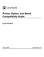 Lexmark M1342 Printer Option and Stand Compatibility Guide