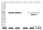 Marantz SR6010 SR6010 Owner s Manual in English